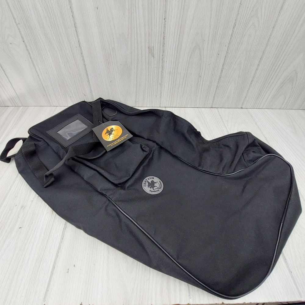 Centaur Solid Lined Tall Boot Bag Unisex OS Black Equestrian Travelware 464613